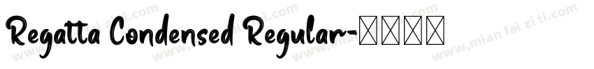 Regatta Condensed Regular字体转换